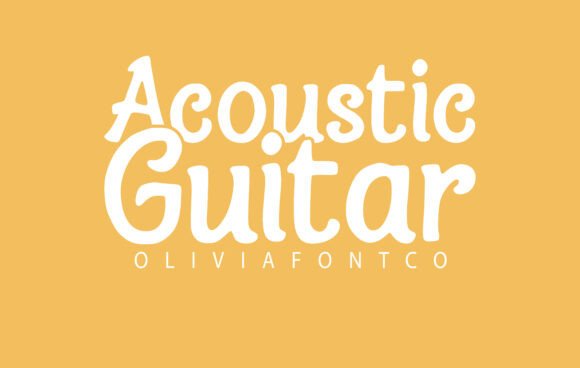 Acoustic Guitar Font for Scroll-Stopping Social Graphics