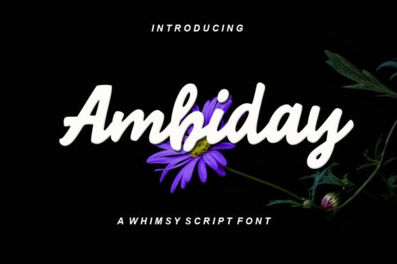 Ambiday: A Stylish Script Font for Editorial Elegance