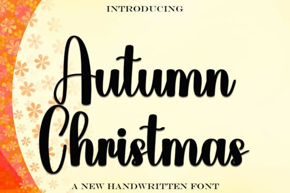 Autumn Christmas Font for Handmade Crafters