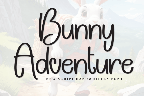 Bunny Adventure Script Font for Editorial Design