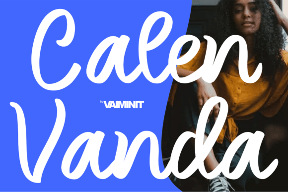 Calen Vanda: A Soft Script Typeface for Elegant Branding
