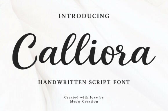 Calliora: A Timeless Script Typeface for Elegant Branding