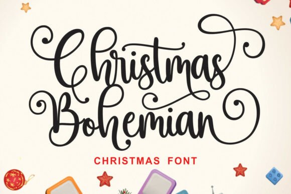 Christmas Bohemian: A Handwritten Font for Festive Branding