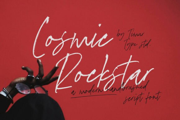 Cosmic Rockstar: A Bold Script Font for Editorial Design