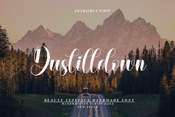 Dustilldown Script Font for Digital Branding