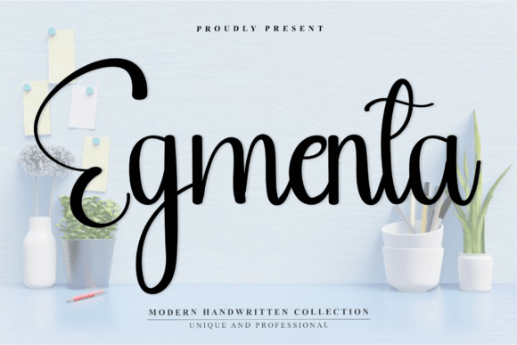 Egmenta: A Premium Script Handwritten Font for Makers