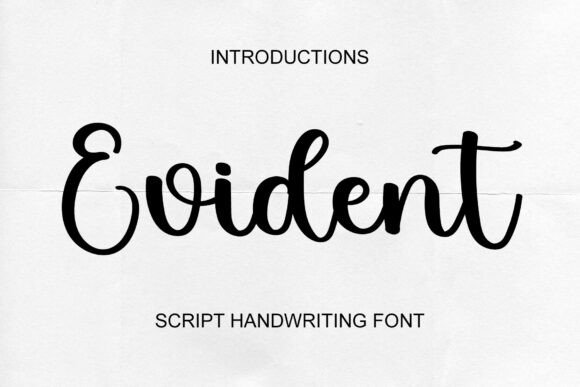 Evident Script Font for Warm Branding
