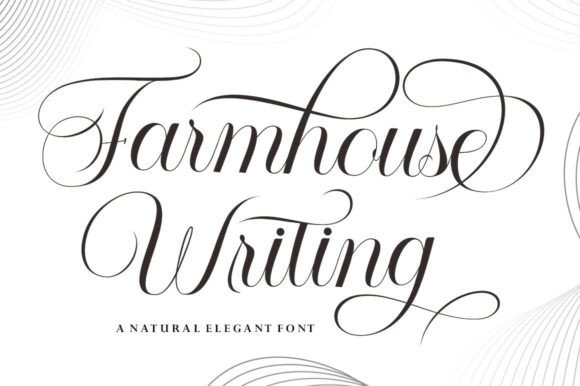 Farmhouse Writing Font for Elegant Branding