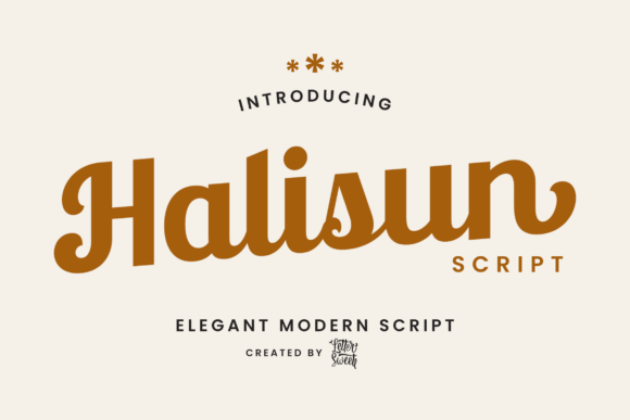 Halisun Typeface for Elegant Branding