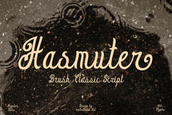 Hasmuter: A Retro Script Typeface for Bold Branding