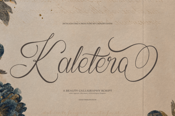 Kaletero: A Script Handwritten Font for Digital Brands