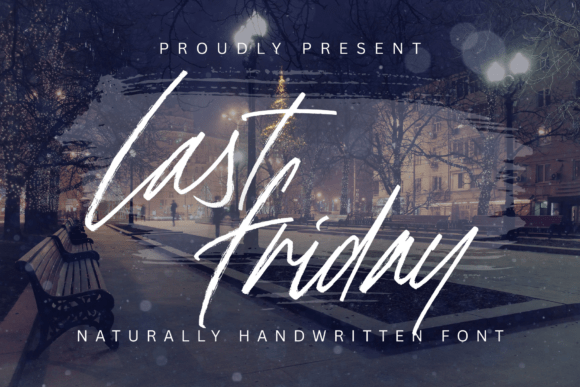 Last Friday: A Handwritten Script Font for Crafters