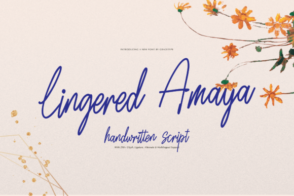 Lingered Amaya: A Refined Script Font for Elegant Branding