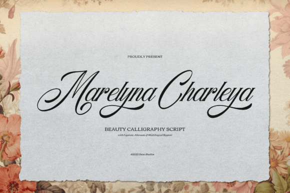 Marelyna Charleya: A Script Handwritten Font for Makers