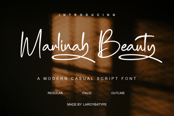 Marlinah Beauty: A Modern Script Font for Elegant Branding