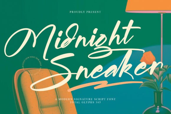 Midnight Sneaker: A Modern Signature Font for Marketers