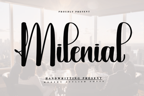 Milenial: A Modern Script Font for Editorial Design