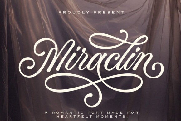Miraclin: A Romantic Script Font for Digital Design