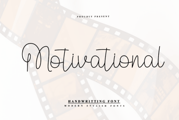 Motivational Typeface for Elegant Editorial Design