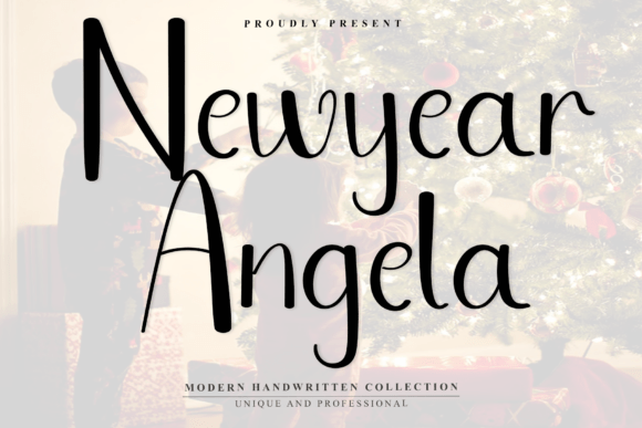 Newyear Angela: A Modern Script Typeface for Web Design