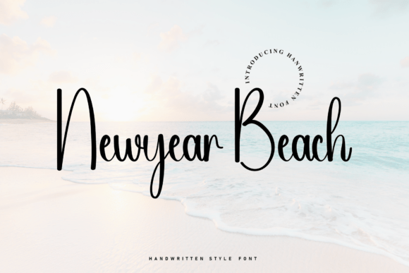 Newyear Beach Script Font for Crafters