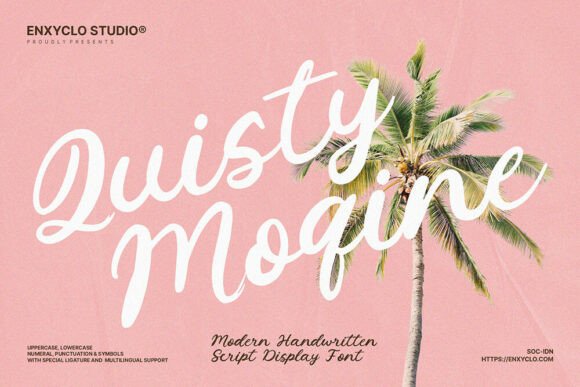 Quisty Moqine: A Retro Script Typeface for Branding