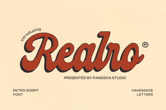 Realro: A Retro Script Font for Editorial Charm