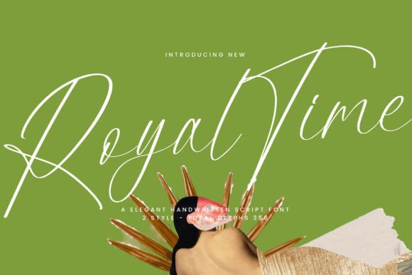 Royal Time: An Elegant Script Typeface for Editorial Design
