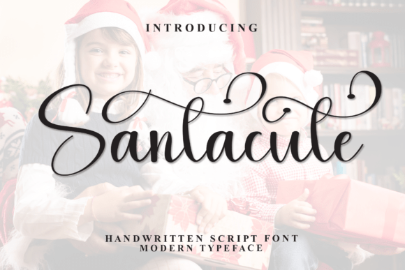 Santacute: A Handwritten Script for Elegant Editorial Design