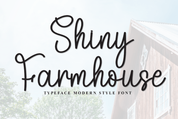 Shiny Farmhouse Font for Editorial Design