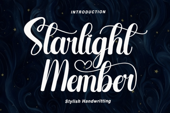 Starlight Member Typeface for Handmade Brands
