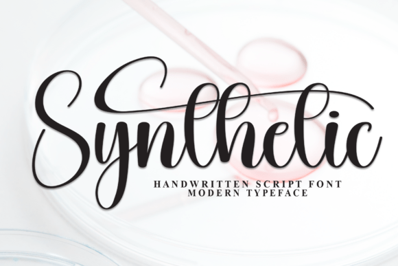 Synthetic: A Modern Script Typeface for Elegant Branding